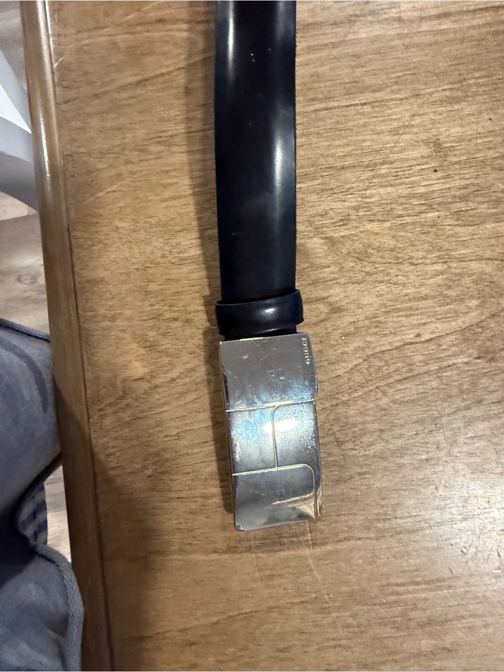 Gucci Divided Plaque G Buckle Belt Vintage Size 105 42 Unisex New Read
